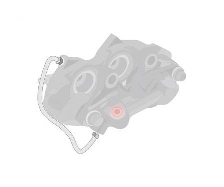 Right Stuff 1967-72 Mopar A-Body, Pre-Bent Stainless Steel Caliper Brake Inlet Line YFC6701S