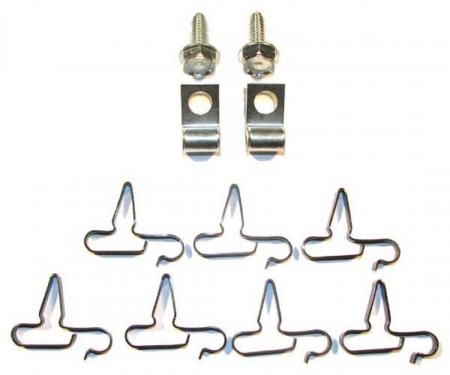 Right Stuff 1962-70 Mopar B-Body, 11-Piece Brake Line Clip Set BCS002