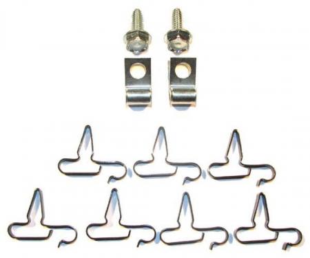 Right Stuff 1962-70 Mopar B-Body, 11-Piece Brake Line Clip Set BCS002