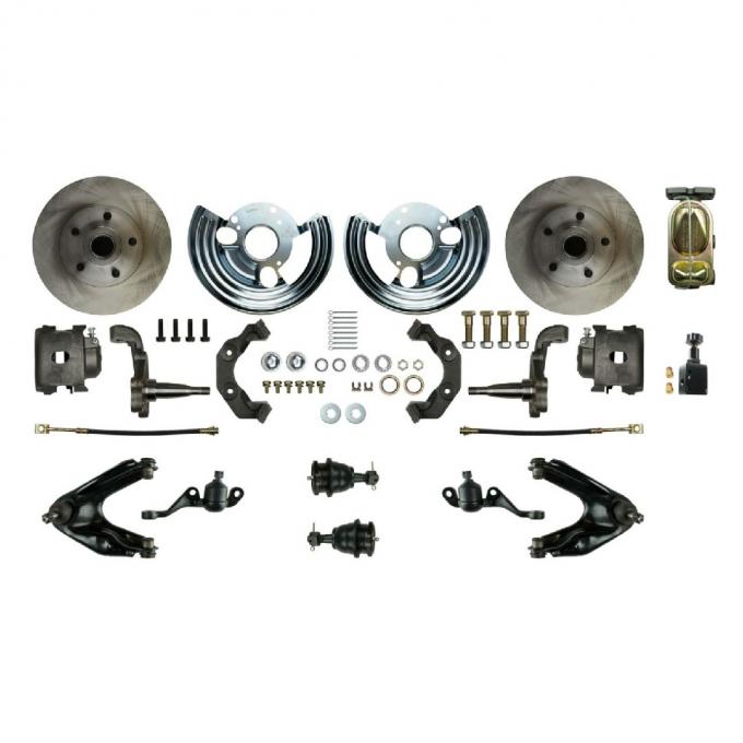 Right Stuff 1960-76 Mopar B/E-Body, Front Manual Disc Brake Conversion Kit MDC66SD