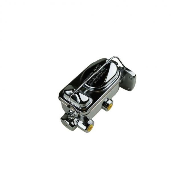 Right Stuff Mopar Chrome Master Cylinder W/1/2"-20 and 9/16-20 Ports & 1.125" bore DBMC10C