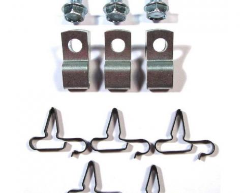 Right Stuff 1971-74 Mopar B-Body, 5/16 x 5/16, 11-Piece Fuel Line Clip Set BCS016