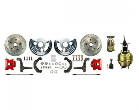 Right Stuff 1962-74 Mopar B/E-Body, 8" Booster, Front Power Disc Brake Conversion Kit MDC62DCZ