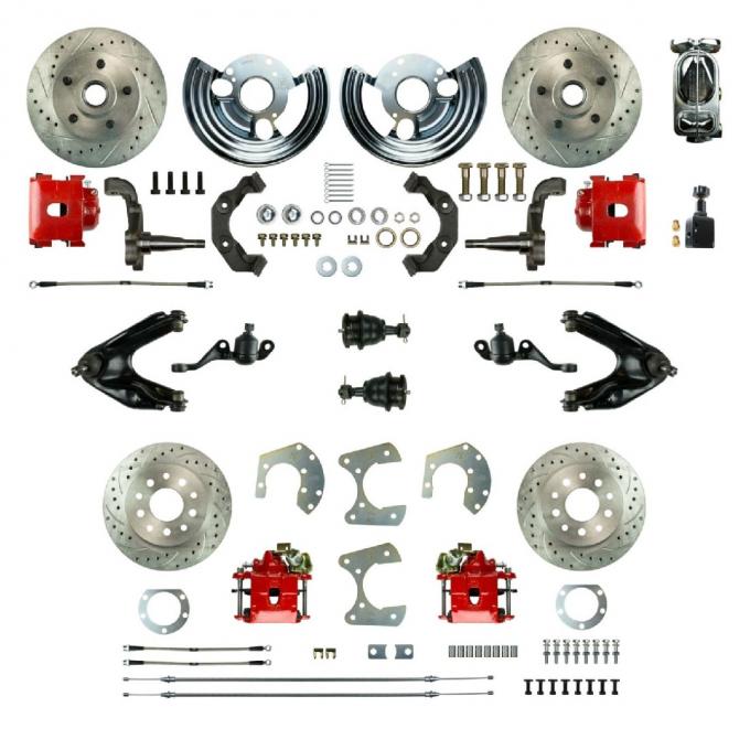 Right Stuff 1960-76 Mopar A-Body, 4-Wheel Manual Disc Brake Conversion Kit MDC46SDZX