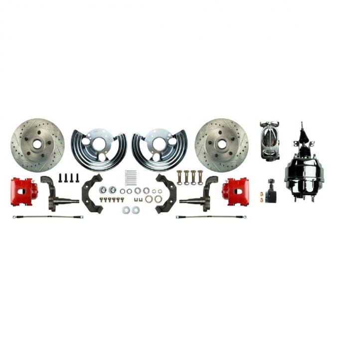 Right Stuff 1962-74 Mopar B/E-Body, 8" Booster, Front Power Disc Brake Conversion Kit MDC62DCZX