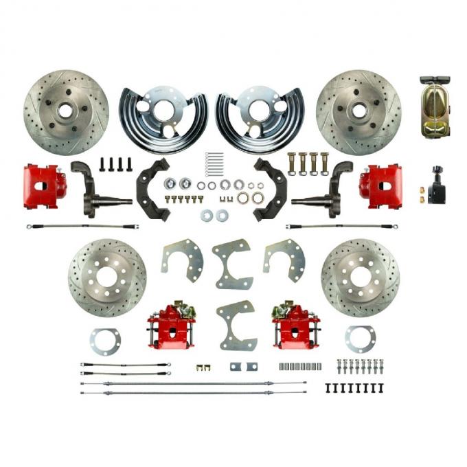 Right Stuff 1962-72 Mopar B/E-Body, 4-Wheel Manual Disc Brake Conversion Kit MDC42SDZ