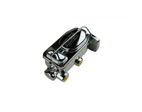 Right Stuff Mopar Chrome Master Cylinder W/1/2"-20 and 9/16-20 Ports & 1.125" bore DBMC10C