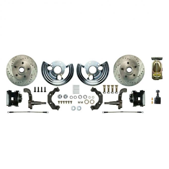 Right Stuff 1962-74 Mopar B/E-Body, Front Manual Disc Brake Conversion Kit MDC62SDS