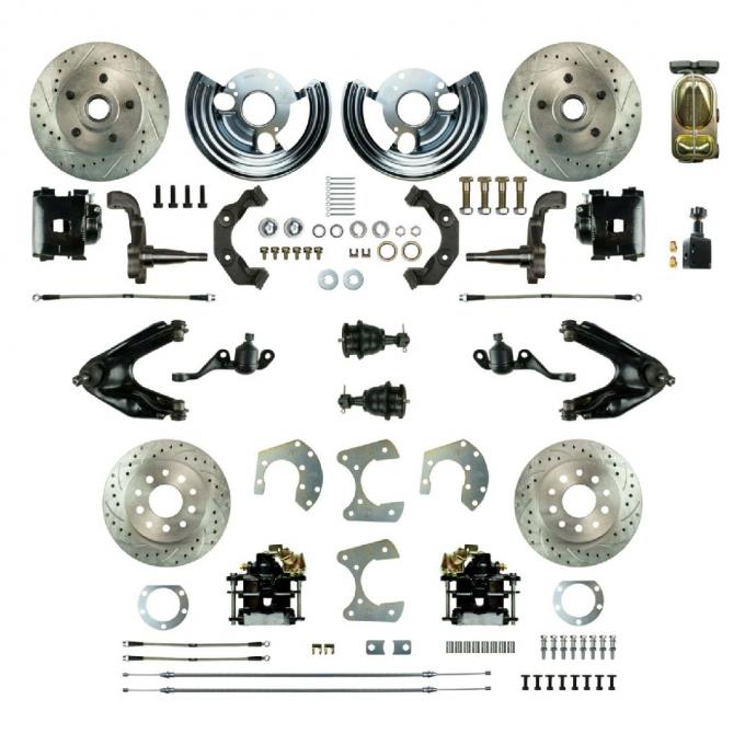 Right Stuff 1960-76 Mopar A-Body, 4-Wheel Manual Disc Brake Conversion Kit MDC46SDS