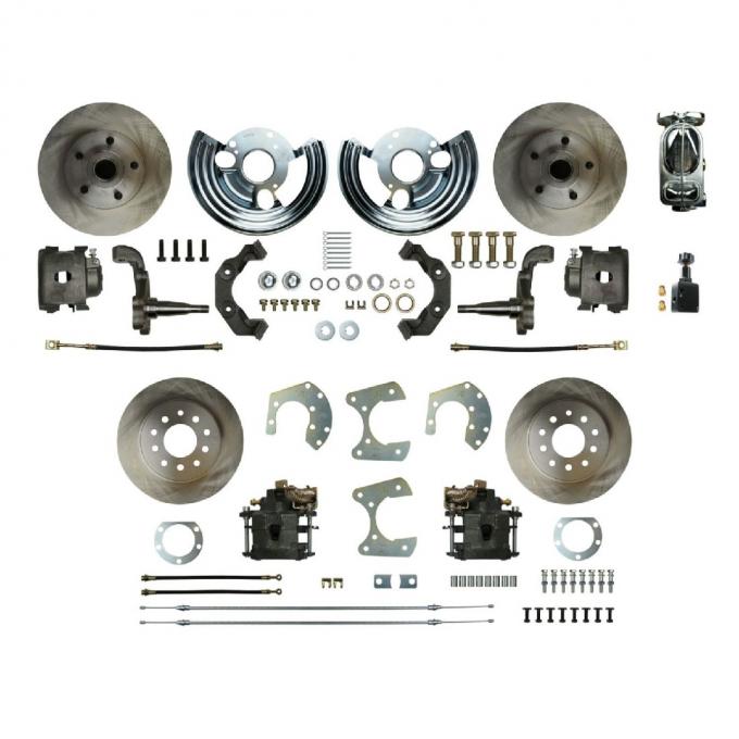 Right Stuff 1962-72 Mopar B/E-Body, 4-Wheel Manual Disc Brake Conversion Kit MDC42SDX