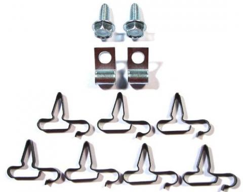 Right Stuff 1968-70 Mopar B-Body, 5/16, 11-Piece Fuel Line Clip Set BCS012