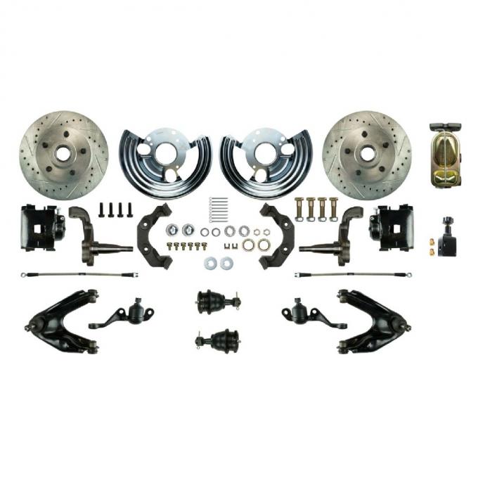 Right Stuff 1960-76 Mopar B/E-Body, Front Manual Disc Brake Conversion Kit MDC66SDS