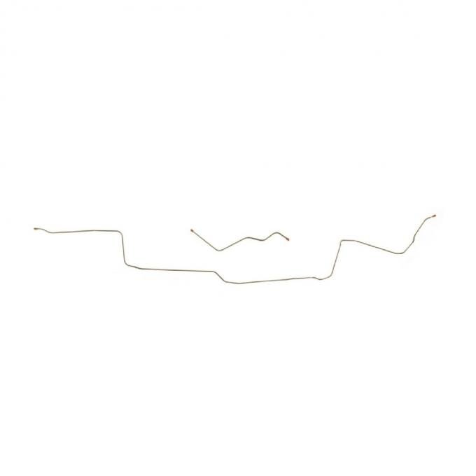Right Stuff 1970-71 Plymouth Cuda W/Drum, 2-Piece Pre-Bent OE Steel Front To Rear Brake Line EIN7004