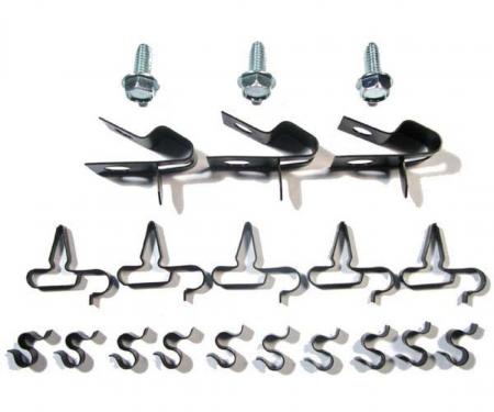 Right Stuff 1970-74 Mopar E-Body 21-Piece, 5/16" & 3/8" & 1/4" Fuel Line Clip Set ECS007