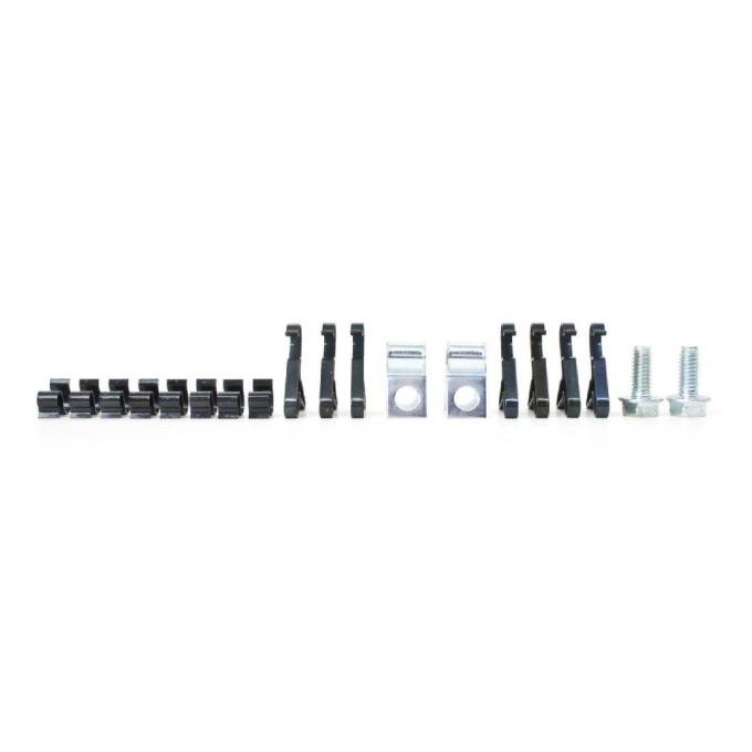 Right Stuff 1968-70 Mopar B-Body, 3/8 With 1/4 Return 19-Piece Fuel Line Clips Set BCS015