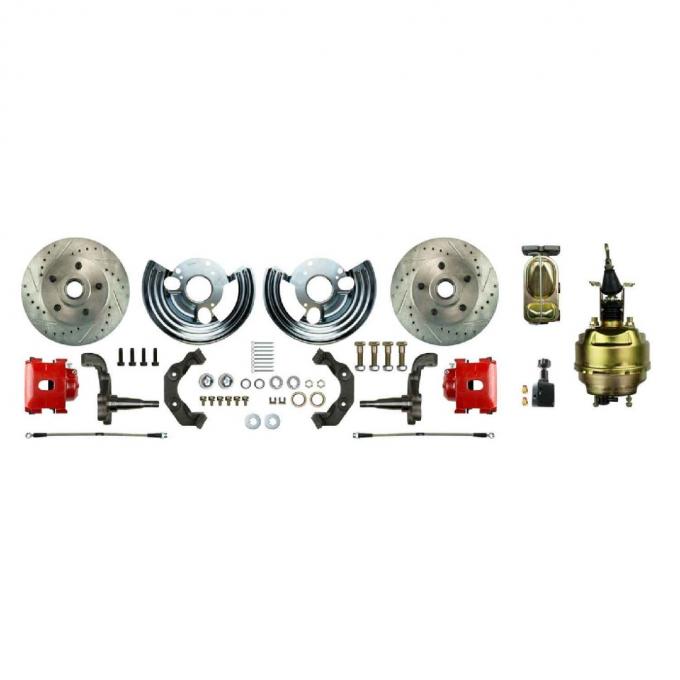 Right Stuff 1962-74 Mopar B/E-Body, 8" Booster, Front Power Disc Brake Conversion Kit MDC62DCZ