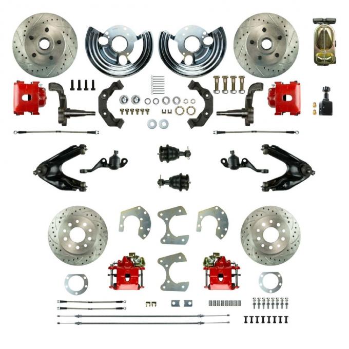 Right Stuff 1960-76 Mopar A-Body, 4-Wheel Manual Disc Brake Conversion Kit MDC46SDZ