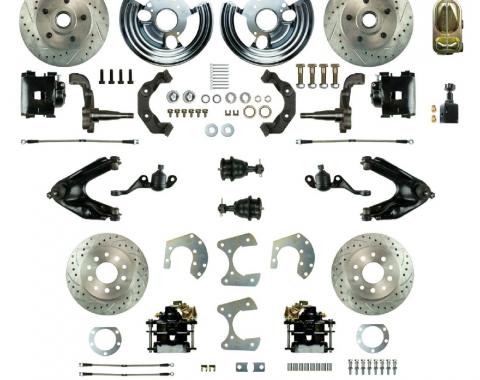 Right Stuff 1960-76 Mopar A-Body, 4-Wheel Manual Disc Brake Conversion Kit MDC46SDS