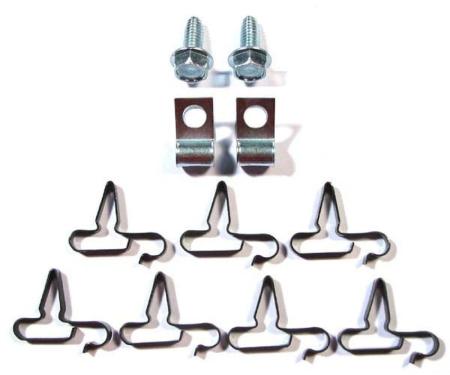 Right Stuff 1968-70 Mopar B-Body, 5/16, 11-Piece Fuel Line Clip Set BCS012