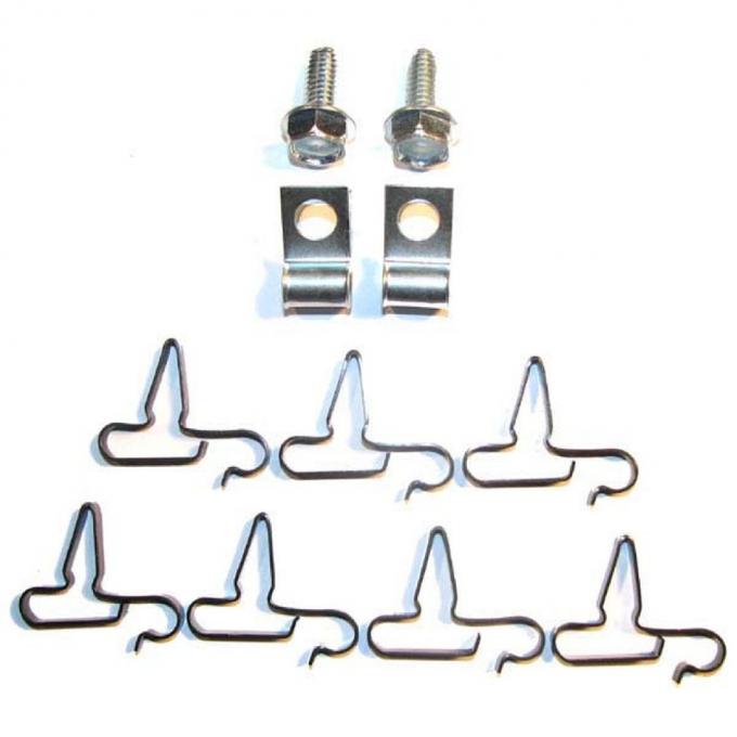 Right Stuff 1970-74 Mopar E-Body 11-Piece Brake Line Clip Set ECS001