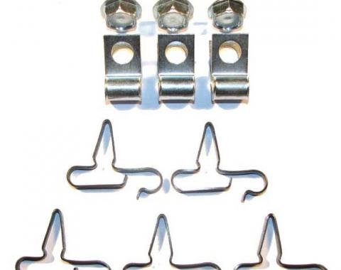 Right Stuff 1971-74 Mopar B-Body, 11-Piece Brake Line Clip Set BCS003