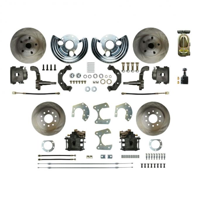 Right Stuff 1962-72 Mopar B/E-Body, 4-Wheel Manual Disc Brake Conversion Kit MDC42SD