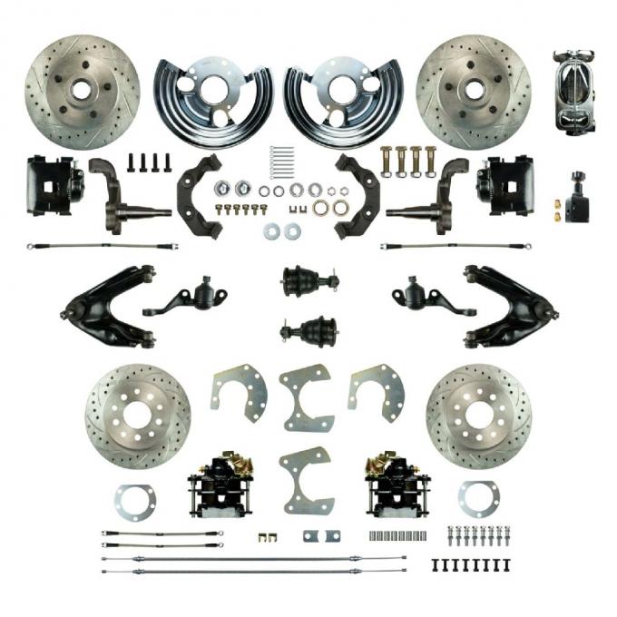 Right Stuff 1960-76 Mopar A-Body, 4-Wheel Manual Disc Brake Conversion Kit MDC46SDSX