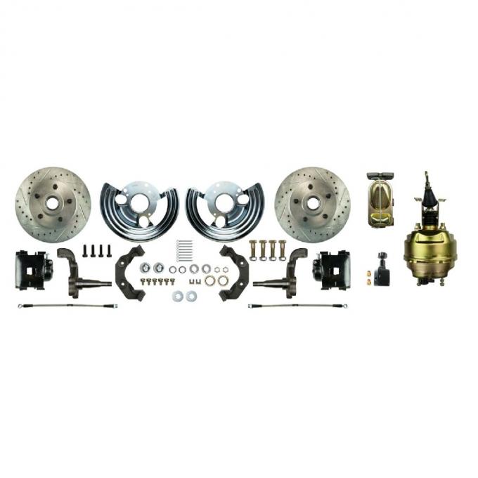Right Stuff 1962-74 Mopar B/E-Body, 8" Booster, Front Power Disc Brake Conversion Kit MDC62DCS