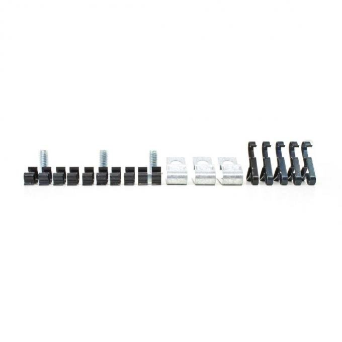 Right Stuff 1971-74 Mopar B-Body, 3/8 x 5/16 x 1/4, 21-Piece Fuel Line Clip Set BCS018