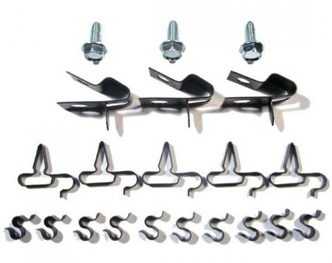 Right Stuff 1970-74 Mopar E-Body 21-Piece, 5/16" & 3/8" & 1/4" Fuel Line Clip Set ECS007