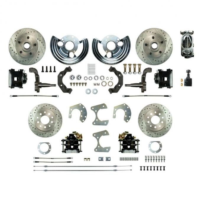 Right Stuff 1962-72 Mopar B/E-Body, 4-Wheel Manual Disc Brake Conversion Kit MDC42SDSX