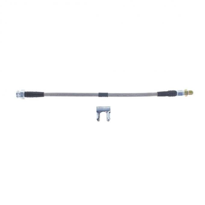 Right Stuff 1970-72 Mopar B/E-Body, Braided Stainless Steel Front Drum Brake Flex Hoses FH81S