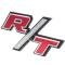 AMD Hood Scoop Side Emblem, R/T with Mounting Studs, LH or RH, 70 Dodge Charger T-MP6050