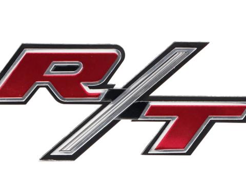 AMD Hood Scoop Side Emblem, R/T with Mounting Studs, LH or RH, 70 Dodge Charger T-MP6050