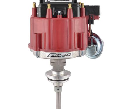 Proform HEI Distributor, Fits Chrysler 273-360 Engines, Red Cap and 50K Coil Included 67040