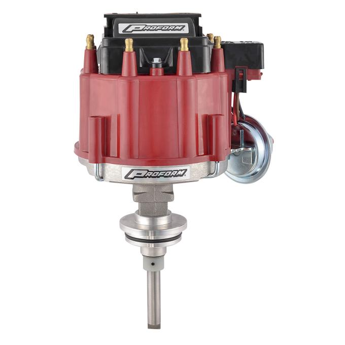 Proform HEI Distributor, Fits Chrysler 273-360 Engines, Red Cap and 50K Coil Included 67040