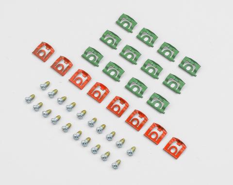 Detroit Muscle Technologies Mopar A Body 68-76 Dart SEDAN Rear Window Reveal Trim Clip Set ADA6876TC02-C8020-SEDAN