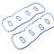CFR Performance Rubber Valve Cover Gasket - Chrysler 300 / Dodge / Jeep / Ram 5.7L 2003-2016 | 6.1L & 6.4L Compatible HZ-7999