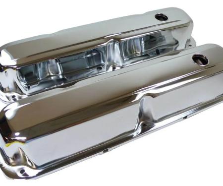 CFR Performance Steel Valve Covers Fits 1967-1989 Mopar SB 318-340-360 - Short Style - 1 Hole HZ-9298