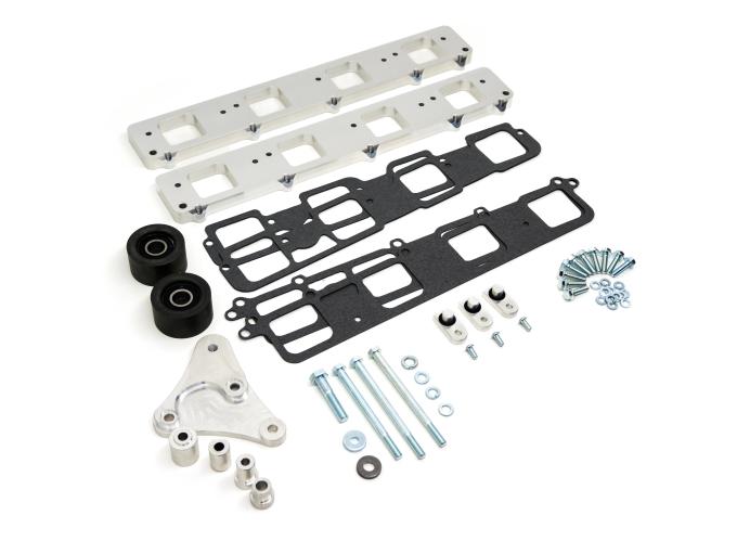 CFR Performance Aluminum Mopar HEMI Gen III Hellcat Supercharger to Head Adapter Plates & Idler Bracket Kit with Bolts and Gaskets Fits 2011+ VVT HEMI 5.7L, 6.1L & 6.4L - Machined CFR-7760-M-KIT