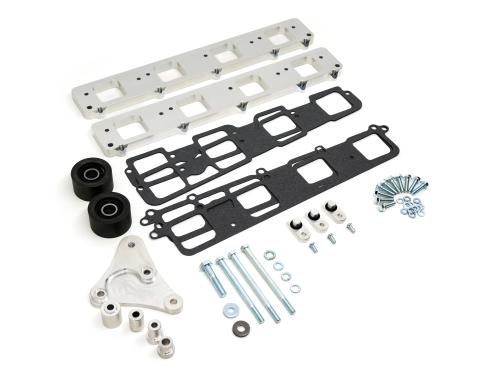 CFR Performance Aluminum Mopar HEMI Gen III Hellcat Supercharger to Head Adapter Plates & Idler Bracket Kit with Bolts and Gaskets Fits 2011+ VVT HEMI 5.7L, 6.1L & 6.4L - Machined CFR-7760-M-KIT