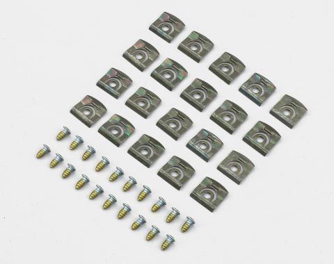 Detroit Muscle Technologies Mopar B Body 66-67 Coronet Satellite Rear Window Reveal Trim Clip Set BXX6667TC02-C8011