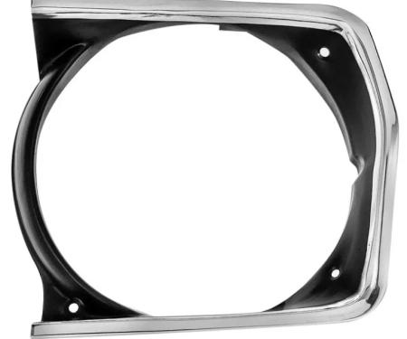 AMD Headlamp Bezel, Black, LH, 70-72 Plymouth A-Body K-3573719