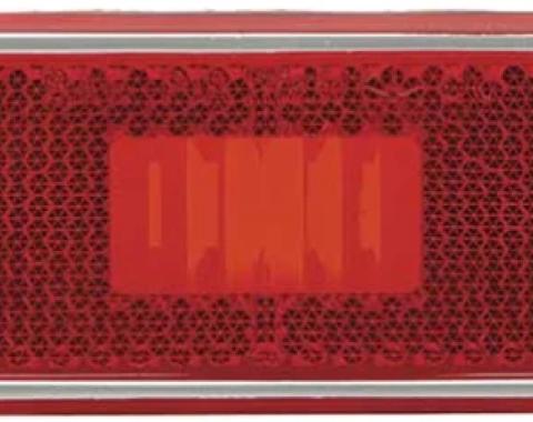 AMD Rear Side Marker Lamp Lens, Red, 72-76 Dodge Plymouth A, B, & E-Body K-3587440