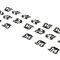 AMD Back Glass Molding Clip Set (20pcs), 71-74 Dodge Plymouth B-Body 2DR Hardtop X671-1471-S