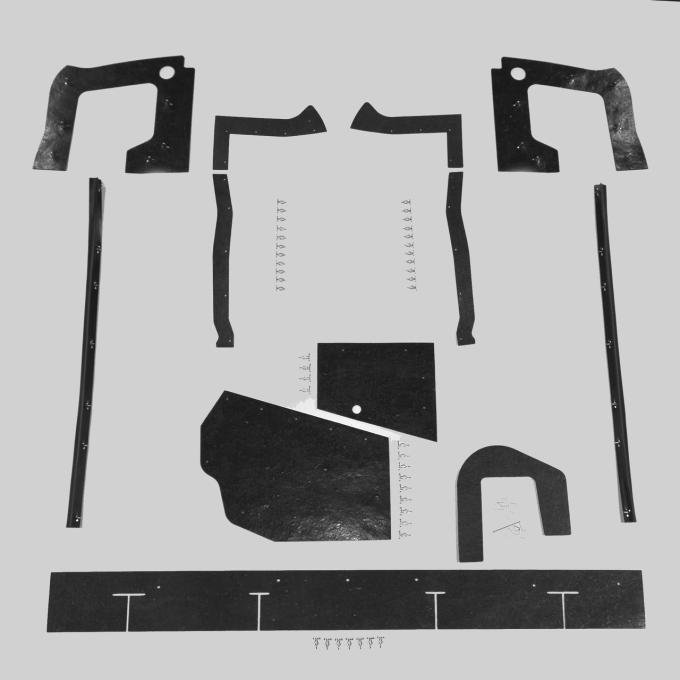 Detroit Muscle Technologies Mopar B Body 67 Belvedere Satellite MEGA Splash Shields Set -Auto BBE6767SS90