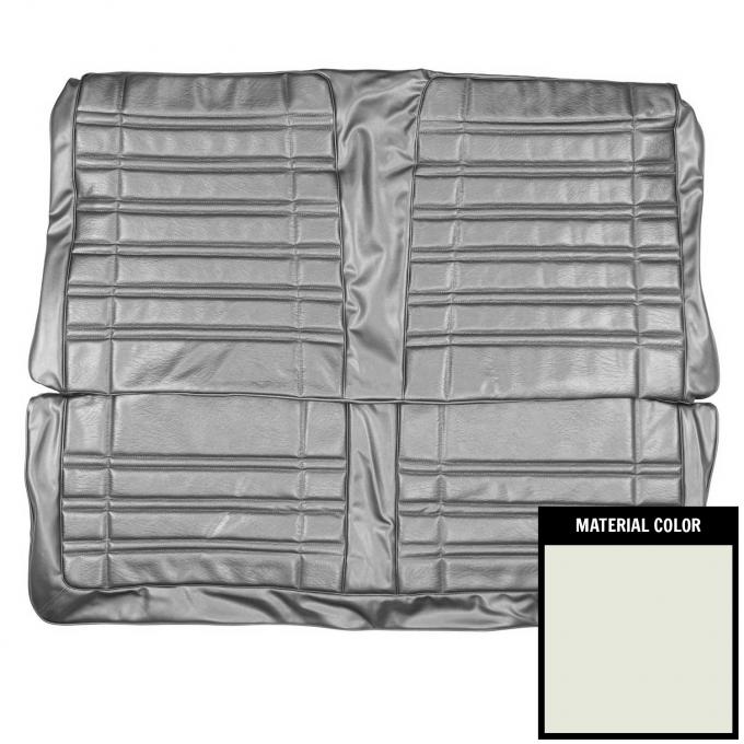 PUI Interiors 1970 Dodge Coronet 500/Superbee/RT Hardtop White Rear Bench Seat Cover 70KSH37C