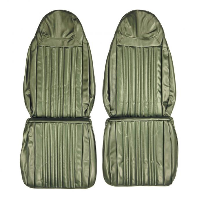 PUI Interiors 1970 Dodge Coronet 500/Superbee/RT Dark Metallic Green Front Bucket Seat Covers 70KSH104U