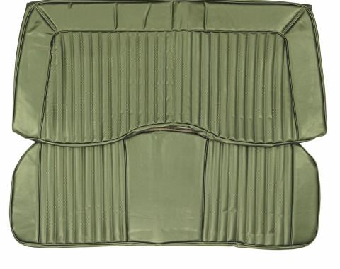 PUI Interiors 1973 Plymouth Cuda/Challenger Hardtop Dark Green Rear Bench Seat Cover 73KSB716C