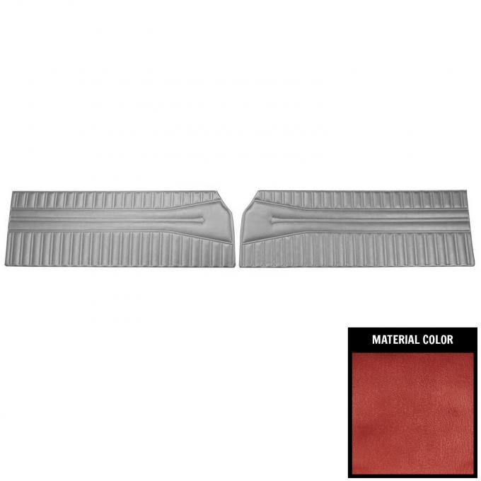 PUI Interiors 1968 Dodge Coronet 440/Superbee Metallic Red Front Door Panels 68KDHD710